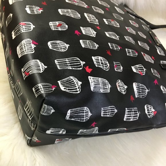 SOLD! Kate SPADE BON SHOPPER Large Birdcage Tote - Picture 13 of 16